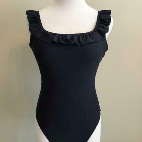 J.Crew Ruffled One-Piece Swimsuit - Picture 1 of 6